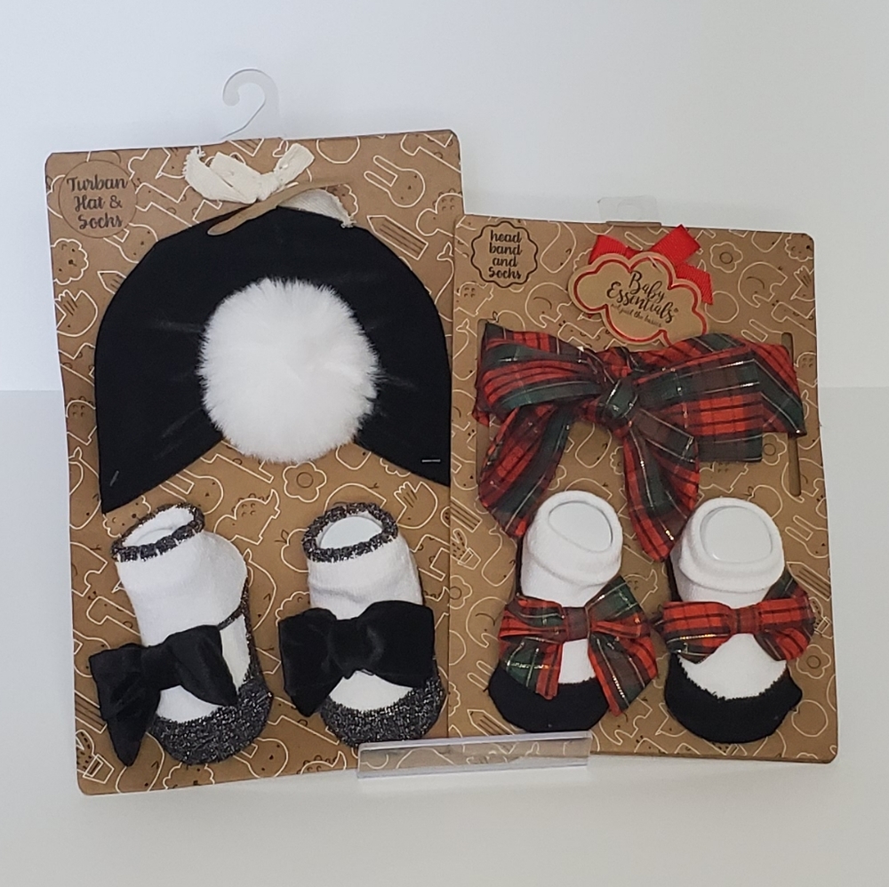 Baby Essentials Turban Headband Set, 0-6M
